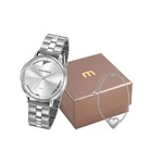 Ficha técnica e caractérísticas do produto Kit Relógio Mondaine Feminino 53748lpmkre3