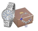 Ficha técnica e caractérísticas do produto Kit Relógio Mondaine Feminino 94970l0mvne1k1 com Pulseira