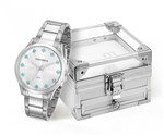 Ficha técnica e caractérísticas do produto Kit Relógio Mondaine Feminino Caixa de Jóias 53549L0MKNE1K2