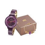 Ficha técnica e caractérísticas do produto Kit Relógio Mondaine Feminino com Pulseira 76709lpmvdy2