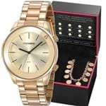 Ficha técnica e caractérísticas do produto Kit Relógio Mondaine Feminino com Pulseira Constelações 32149LPMKDE1K1