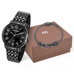 Kit Relógio Mondaine Feminino e Pulseira com Berloques 53673lpmvpe1k