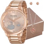 Kit Relógio Mondaine Feminino com Colar e Brincos 53638lpmvre1k8