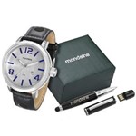 Ficha técnica e caractérísticas do produto Kit Relógio Mondaine Masculino com Caneta Pen Drive 94791G0MVNH1K1