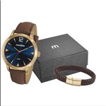 Ficha técnica e caractérísticas do produto Kit Relogio Mondaine Masculino com Pulseira 53810gpmgdh4k1