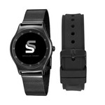 Ficha técnica e caractérísticas do produto Kit Relógio Seculus Masculino Smartwatch Preto 79001mpsvpi1