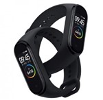 Kit 2 Relógio Smartband Bracelet Pulseira Inteligente M4 Batimentos Cardíacos Bluetooth Smart Bracelet M4