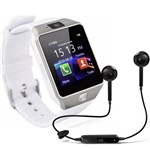 Ficha técnica e caractérísticas do produto Kit Relógio Smartwatch Dz09 + Fone Bluetooth - Original Touch Bluetooth Gear Chip