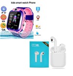 Kit Relógio Smartwatch Infantil Q12 Rosa + Fone Bluetooth Sem Fio I11-TWS - Fzf