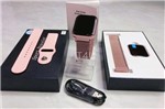 Kit Relógio Smartwatch Rose + 2 Pulseiras - T80