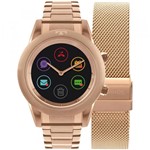 Ficha técnica e caractérísticas do produto Kit Relógio Technos Connect Duo Rose Smartwatch P01ae/4P