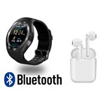 Ficha técnica e caractérísticas do produto Kit Smart Watch Relógio Inteligente Y1 Bluetooth + Fone de Ouvido Bluetooth I11 Tws - Alipg