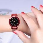 Ficha técnica e caractérísticas do produto Ladies Watch C¨¦u estrelado mulheres pulseira rel¨®gios Magnetic Wristwatche inoxid¨¢vel
