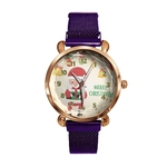 Ficha técnica e caractérísticas do produto LAR Lady Feliz Natal Quartz Relógio Papai Noel Sino Moda Alloy Banda analógico relógio de pulso
