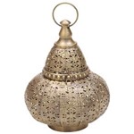 Ficha técnica e caractérísticas do produto Lanterna Marrakesh Metal 25Cm Ilunato Cr0020