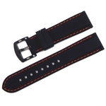 Ficha técnica e caractérísticas do produto LAR 16/18/20/22/24 milímetros Silicone Watch Band Strap para substituição Homens Mulheres faixa de relógio