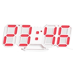 Ficha técnica e caractérísticas do produto LED Digital 3D Relógio eletrônico Relógio de mesa Relógio de parede de incandescência de suspensão Clocks Red