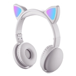 Ficha técnica e caractérísticas do produto LED Fones de ouvido com orelha de gato Cor RGB Bluetooth 5.0 Fones de ouvido com cancelamento de ruído Dobrável Adultos Crianças fone de ouvido com microfone