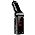 Ficha técnica e caractérísticas do produto Leitor de MP3 Bluetooth mãos livres Transmissor FM Dual USB Car Charger