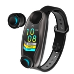 Ficha técnica e caractérísticas do produto LAR Smartwatch LEMFO LT04 Pulseira aptidão sem fio Fone de ouvido Bluetooth 2 em 1 Bluetooth 5.0 Chip IP67 impermeável Sport relógio inteligente