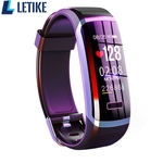 Ficha técnica e caractérísticas do produto Letike homens relógio GT101 inteligentes Pulseira monitor de freqüência cardíaca em tempo real dormir melhor casal de Fitness Rastreador ajuste rosa mulheres