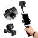 Ficha técnica e caractérísticas do produto Liga de alumínio Handheld extensível Monopod selfie vara para a Apple, Android Smartphones e Gopro Camera