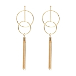 Ficha técnica e caractérísticas do produto Longo Brinco Exquisite fashionabl Brinco Earstuds borlas EarringYR600