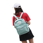 Ficha técnica e caractérísticas do produto Homens Mulheres Zipper impermeável Ombro Multifuncional mochila para a escola Bolsa de ombro