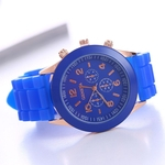 Ficha técnica e caractérísticas do produto Luxo Genebra Relógios Jelly Silicone Cinto relógio para homens mulheres unisex casuais relógios de quartzo relógios de pulso presentes casal