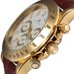Ficha técnica e caractérísticas do produto Luxury Design Homens Mulheres Couro relógios de marcação redonda grande relógio mecânico