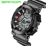 Ficha técnica e caractérísticas do produto Luxury Mens LED Digital Sports Watch Waterproof Rubber Date Alarm Wrist Watch