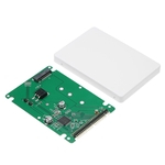 Ficha técnica e caractérísticas do produto M.2 NGFF SATA SSD para 2,5 IDE 44pin conversor adaptador com caso Black / White Cor SATAIII Connector SDD adaptador de cartão Converter
