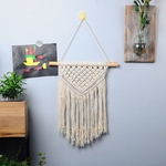 Ficha técnica e caractérísticas do produto M0033Hand-Woven Tapestry simples decorativa Pingente Tassel Cotton tran?ado