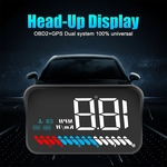 Ficha técnica e caractérísticas do produto M7 Head-Up Display LED ecrã a cores HUD GPS Speed ¿¿OBD2 Código de Falha ferramenta de diagnóstico de carro Eliminação