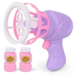 Ficha técnica e caractérísticas do produto Magic Bubble Blower máquina elétrica automática fabricante de bolha Mini Fan Crianças Outdoor Brinquedos Fontes do casamento