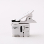 Ficha técnica e caractérísticas do produto REM Magnifier com Clip LED 60 vezes Microscópio HD Ferramenta Jóias Identificação LED lamp