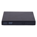 Ficha técnica e caractérísticas do produto TS Magro externo USB 2.0 DVD RW CD escritor Burner Leitor Player para PC Laptop
