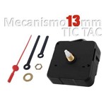 Ficha técnica e caractérísticas do produto Maquina para Relógio de Parede Quartz 13mm Tic Tac com Alça