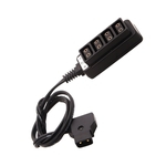 Ficha técnica e caractérísticas do produto Masculino D-Tap Power Tap Para 4 Female D-Tap Hub Adapter Para Photography Power