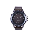 Ficha técnica e caractérísticas do produto Masculino P16 pulseira de couro relógio de quartzo PU Waterproof Quartz Analog Watch