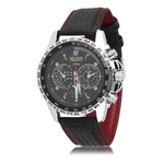 Ficha técnica e caractérísticas do produto MEGIR Fashion Men's Casual Watch Relógio de pulso Quartzo Banda De Couro