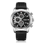 Ficha técnica e caractérísticas do produto MEGIR Men # 039; s esportes relógio Quartz Relógios Calendário Waterproof Silicone Strap 2101G