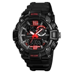 Ficha técnica e caractérísticas do produto Men Watch Outdoor Sports Dual Display luminoso Função relógio eletrônico