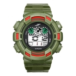 Ficha técnica e caractérísticas do produto Mens LED Digital Data Alarme imperme¨¢vel borracha Army Sports Watch Rel¨®gio de pulso AG