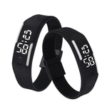 Ficha técnica e caractérísticas do produto Mens Womens Rubber LED Watch Data Sports Pulseira Digital rel¨®gio de pulso WH