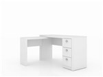 Ficha técnica e caractérísticas do produto Mesa Escritório Escrivaninha ME-4101 Branco Tecnomobili