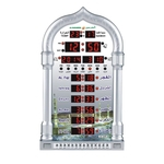 Ficha técnica e caractérísticas do produto Amyove Lovely gift Mesquita Azan calendário de oração muçulmana Alarme Relógio de parede com Display LCD Home Decor
