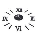 Ficha técnica e caractérísticas do produto Metros de decoração para casa Grande numerais romanos Aposta Espelho Moda Relógio de parede