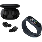Ficha técnica e caractérísticas do produto MiBand 4 Oled Preto Smartwatch Kit Original Sealed + redmi Airdots Bluetooth Headset