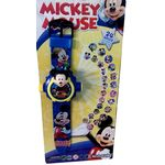 Ficha técnica e caractérísticas do produto Mickey Infantil Relógio Brinquedo Projetor De Imagem